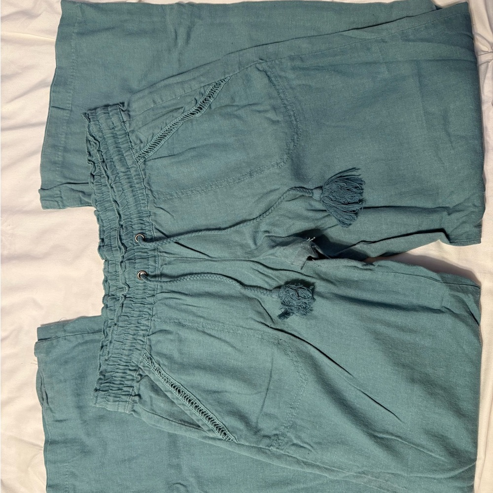 Teal Drawstring Pants